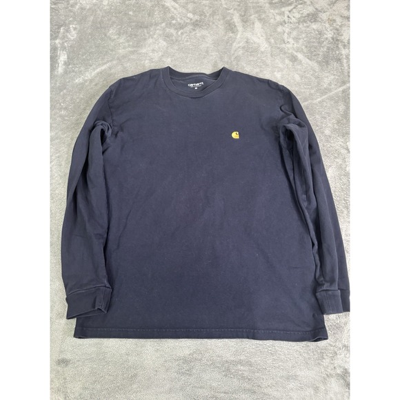 Carhartt Work In Progress Chase Long Sleeve T Shirt Men's Size Medium Blue - Picture 1 of 9